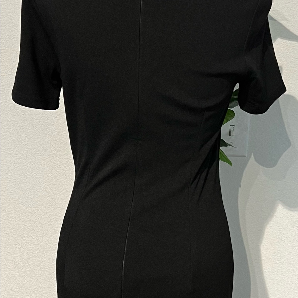 Black with white detailing- body con dress - NWT - Picture 3 of 4